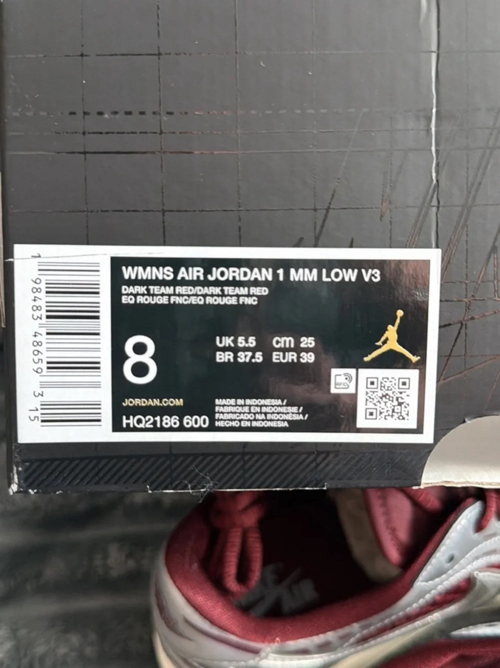 Women’s Air Jordan 1 MM Low V3 size 8